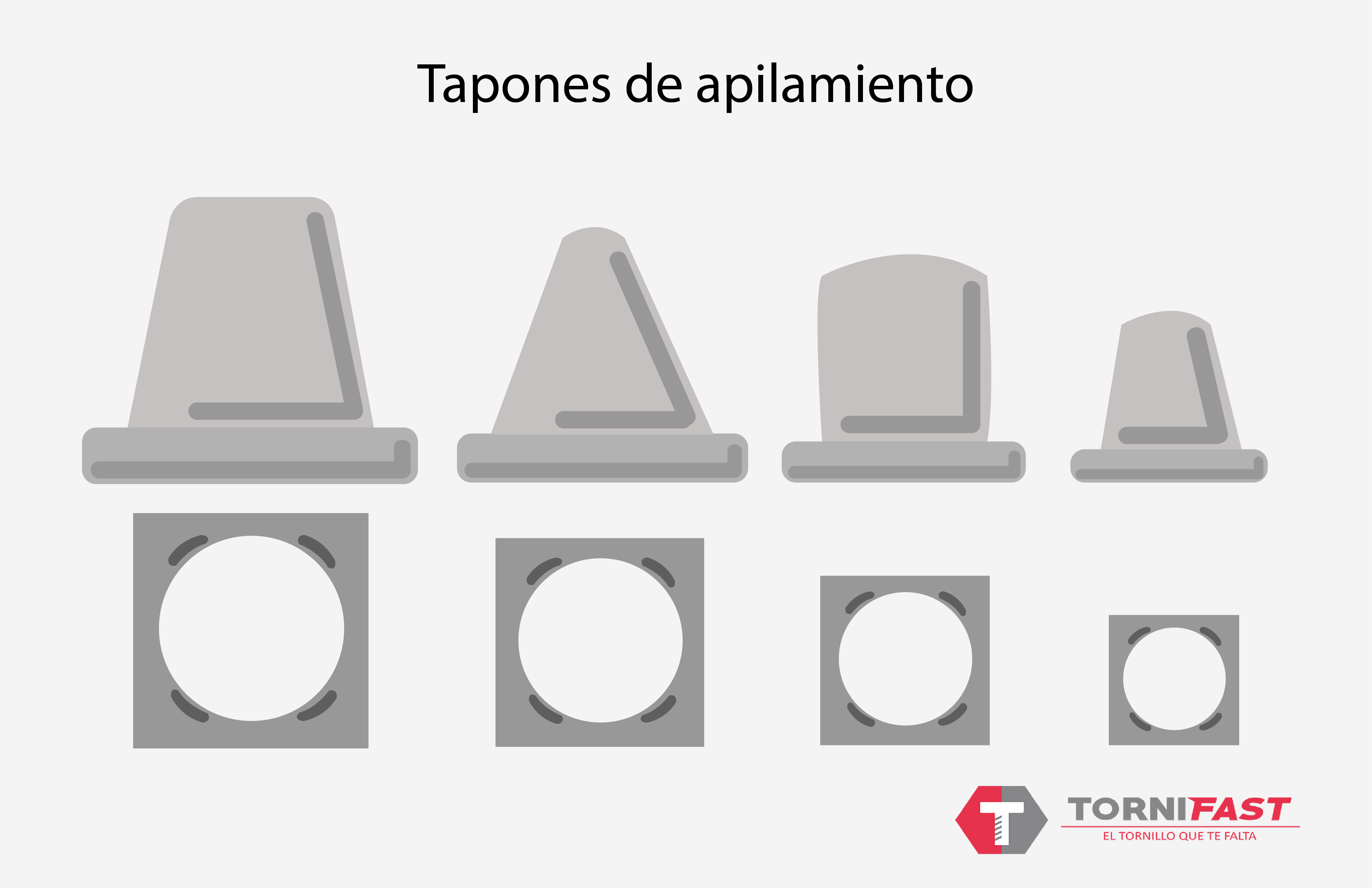 Tapones de apilamiento